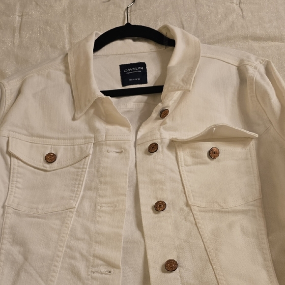 Calvin Klein Women's White Jean Jacket EUC - Picture 7 of 15